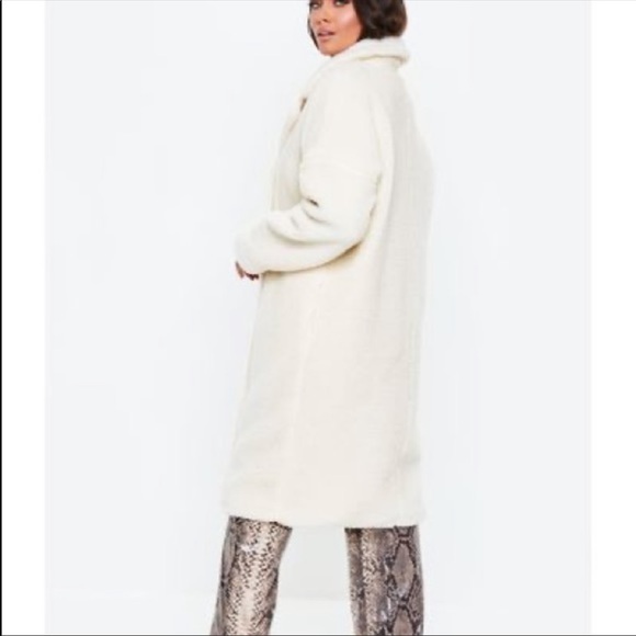 Missguided Teddy Coat size 8 - Picture 2 of 4